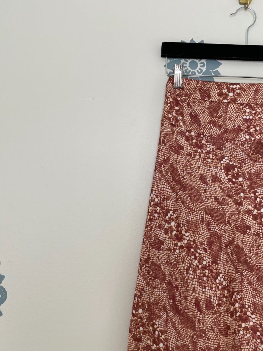 Free People Normani Bias Midi Slip Skirt in Snake Print Size 2 - Picture 6 of 6
